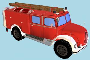 Fire Truck fire-car, fire, firetruck, truck, car, vehicle, carriage, transport, fire-fighting, emergency